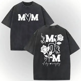 MOM All Day Every Day T-Shirt – Vintage Washed Motherhood Graphic Tee, Retro Lightweight Cotton Mom Life Top, Aesthetic Streetwear Gift for Her