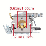 530071987 Premium Carburetor Kit by Hipa - Compatible with Husqvarna 136 137 141 142 36 41 142E Gasoline-Powered Chainsaws - High-Performance Replacement Part for Efficient Fuel Consumption and Smooth Engine Operation