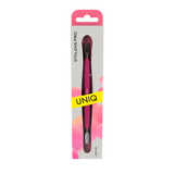 Manicure Pusher With Silicone Handle "Gummy" UNIQ 10 TYPE 5 (Narrow Rounded Pusher + Wide Blade) PQ-10/5- STALEKS