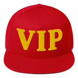 VIP Embroidered Flat Bill Cap