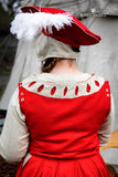 Landsknecht Bodice Flora Red/Natural