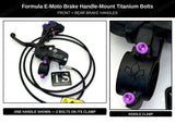 Formula E-Moto Brake Handle-Mount Titanium Bolts