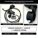 Formula E-Moto Brake Handle-Mount Titanium Bolts