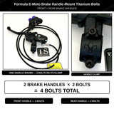 Formula E-Moto Brake Handle-Mount Titanium Bolts