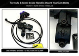 Formula E-Moto Brake Handle-Mount Titanium Bolts