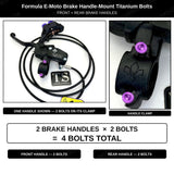 Formula E-Moto Brake Handle-Mount Titanium Bolts