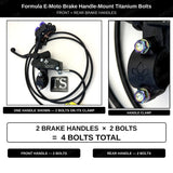 Formula E-Moto Brake Handle-Mount Titanium Bolts