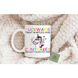 Funny Mug – 'No Fuckwads, Twatwaffles, or Cunt Cakes Allowed' – Sassy & Bold Coffee Cup