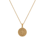 Compass Necklace Silver Set