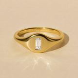 Baguette Signet Ring