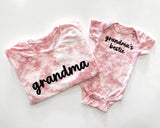 Tie Dye Personalized Grandma and Me Shirt Set