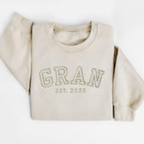 Personalized Embroidered Grandma Sweatshirt