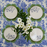 LUMERA GREEN ROUND FABRIC PLACEMAT