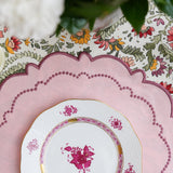HARMONY LIGHT PINK ROUND FABRIC PLACEMAT