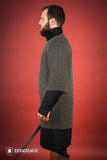 Chainmail Haubergeon Roundring 9mm Steel Oiled
