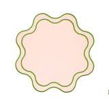 HAVEN PINK WAVY EDGE FAUX LEATHER PLACEMAT
