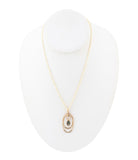 Henley Blue Abalone Golden Pendant Necklace