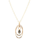 Henley Blue Abalone Golden Pendant Necklace