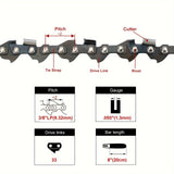 Hipa S33 Chainsaw Chain for Remington RM4050 RM4050B Sun Joe SWJ800E SWJ802E Pole Saw