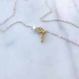 Crucifix & Pearl Necklace
