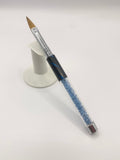 Design Brushes - Crystal Handle (Light Blue)