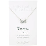 Infinite Strength of Love Pewter Necklace