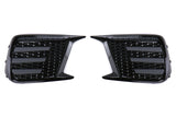 OLM Smoked Tri Bar Fog Light Bezel (No Fog Hole) - 2018-2021 Subaru WRX / STI