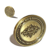 Fifth Pentacle of Jupiter Coin - 72 Names of God