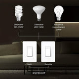 Kasa Smart 3 Way Dimmer Switch Kit (Refurbished)