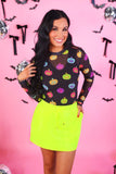 Kate Mesh Top- Pumpkin Pop