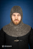 Chainmail Hood Flatring Riveted 9mm Stainless Steel