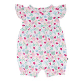 Ladybug Flower Garden Ruffle Romper