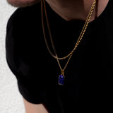 Lapis Lazuli Stone Necklace Set