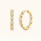 Large Marquise Hoops