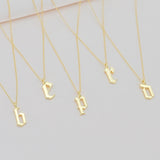 Old English Letter Necklace