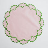 CRESSIDA LIGHT PINK ROUND FABRIC PLACEMAT (Set Of 4)