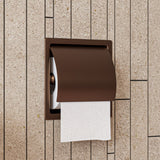 ALFI brand ABTPP77-BC PVD Brushed Copper Stainless Steel Recessed Toilet Paper Holder with Cover