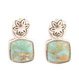 Little Bits Blue Turquoise Post Sterling Silver Earrings