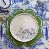 LUMERA GREEN ROUND FABRIC PLACEMAT
