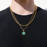 Malachite Stone Pendant