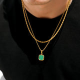 Malachite Stone Pendant
