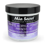 Mia Secret - White Acrylic Powder, 2oz, 4oz and 8oz