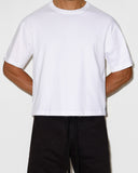 Mid Weight Cropped Boxy T-Shirt White