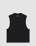 Mid Weight Cropped Sleeveless Black