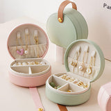 Mini Travel Jewelry Box Organizer for Compact Storage on the Go