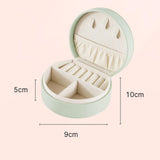 Mini Travel Jewelry Box Organizer for Compact Storage on the Go