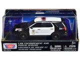 2015 Ford Police Interceptor Utility Black and White LAPD (Los Angeles Police Department) 1/43 Diecast Model Car by Motormax