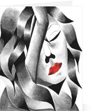 Red Lips Note card