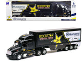 Peterbilt 387 SemiTruck Black Rockstar Energy Drink Husqvarna Factory Racing 1/32 Diecast Model by New Ray