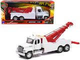 Freightliner 114SD Tow Truck White and Red Long Haul Trucker Series 1/32 Diecast Model by New Ray
